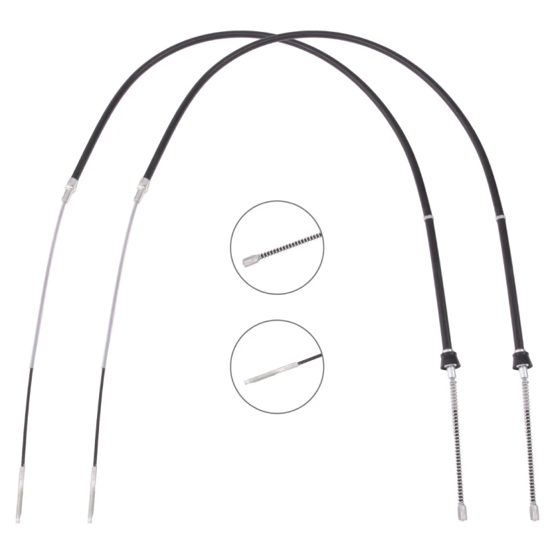 Image of RIDEX 124C1174 Brake Cable Rear, 1512/953+1512/953mm Cable,parking brake (124)