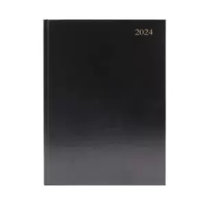 Image of Desk Diary 2 DPP A5 Black 2024 KFA52BK24