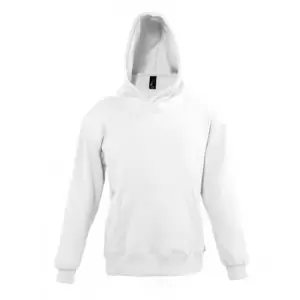 image of SOLS Childrens/Kids Slam Hooded Sweatshirt (10 Years) (White)