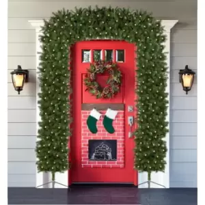 image of Pre Lit Christmas Tree Arch With Warm White Leds - Single