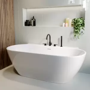 Image of Freestanding Double Ended Back to Wall Bath 1700 x 800mm - Alto
