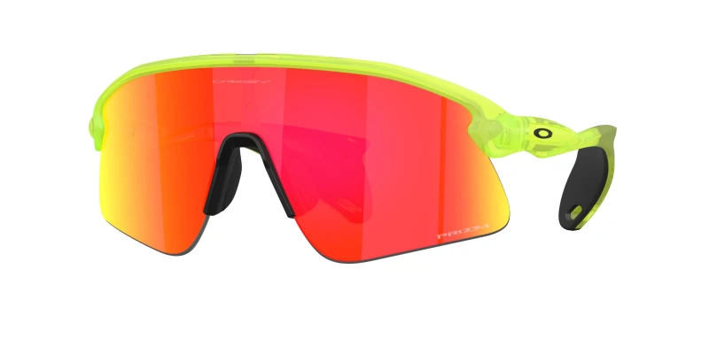 Image of Oakley Unisex Oakley OO9517 STUNT DEVIL 951703 Sunglasses O_matter Green Red Squared Normal Green Sunglasses Unisex O_matter