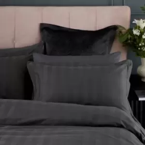 Image of Helena Springfield Moderne Stripe Kingsize Duvet Cover Set, Graphite