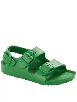 Image of Birkenstock Milano Eva Kids Sandal, Green, Size 10 Younger