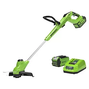Image of Greenworks G40T5 40v Cordless Grass Trimmer and Edger 300mm 1 x 2ah Li-ion Charger