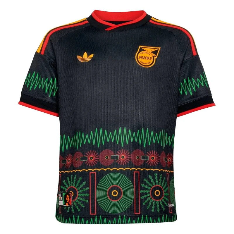 Image of adidas Kids Jamaica Away Shirt 2026 - Black Unisex 13 - 14 Years