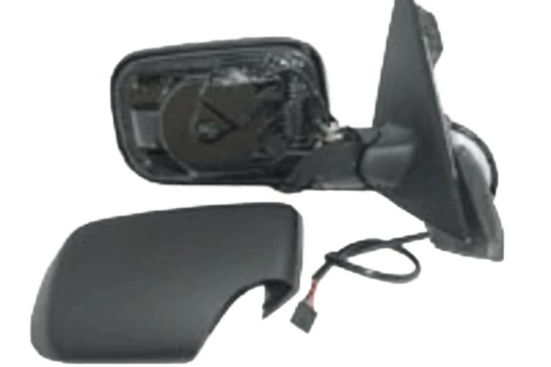 Image of PRASCO BM0187313 Wing mirror Right, blue, Electric, Aspherical, primed, Over-paintable Outside Mirror (50)