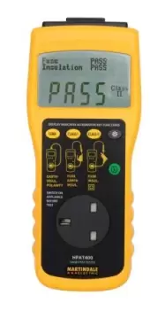 image of Martindale HPAT400/2 PAT Tester, Class I, Class II Test Type