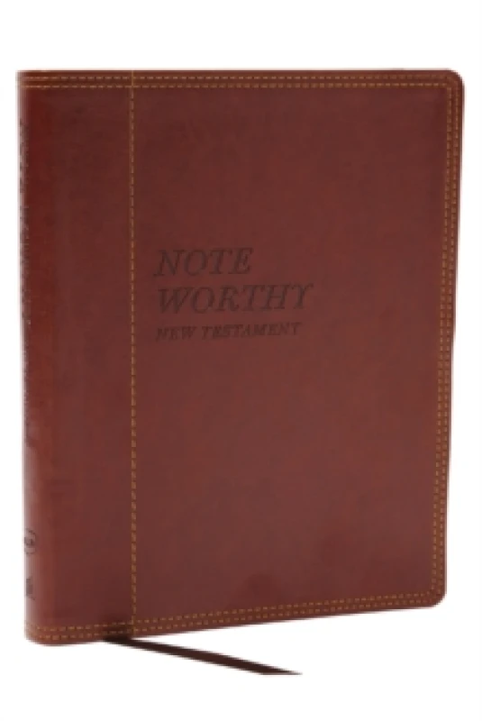 Image of NoteWorthy New Testament: Read and Journal Through the New Testament in a Year (NKJV, Brown Leathersoft, Comfort Print) Leather / fine binding