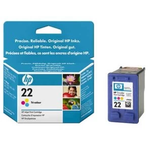 Image of HP 22XL Tri Colour Ink Cartridge