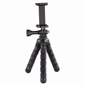 image of Hama Flex Mini-Tripod for Smartphone and GoPro, 14 cm, black