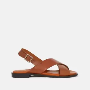 image of Dona Flat Leather Sandals