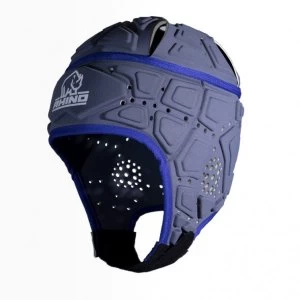 Image of Rhino Performance Head Guard Adult Charcoal/Blue - Small