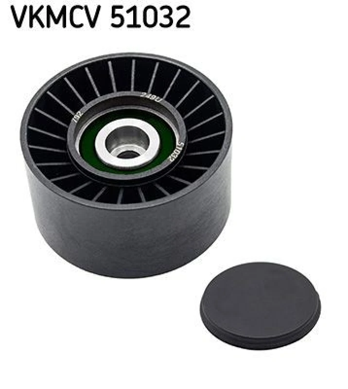 Image of SKF VKMCV 51032 Idler Pulley Plastic Deflection/Guide Pulley,v-ribbed belt (312)