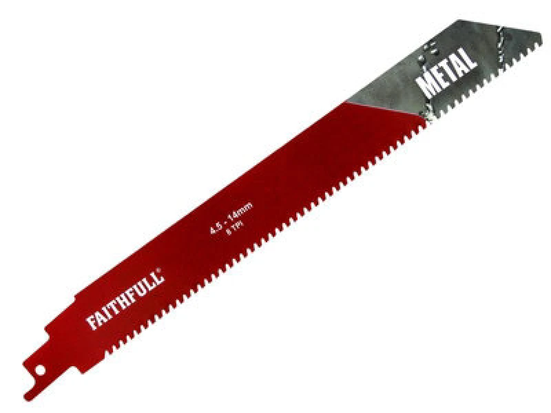 Image of Faithfull Faisbs1130Hm Metal Carbide Sabre Saw Blade 228mm X 8 Tpi Faisbs1130Hm