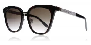 image of Jimmy Choo Fabry/S Sunglasses Havana Glitter KBE 53mm