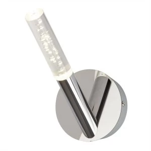 Image of LED Bathroom Wall Light Chrome Bubble Effect IP44