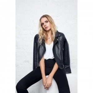 Image of Firetrap Firetrap Blackseal PU Biker Jacket - Black