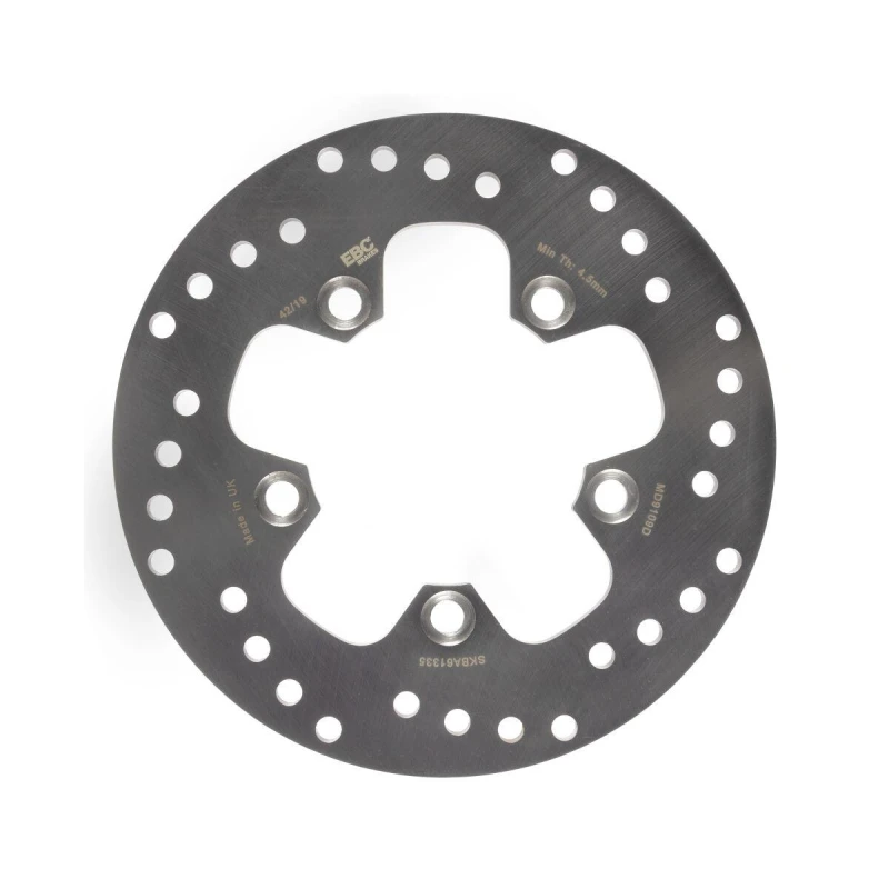 Image of MD9109D - EBC Round D-Series Brake Disc For Suzuki AN 400 Burgman 2007-2009 Rear Silver/Stainless Steel/Zinc MD9109D