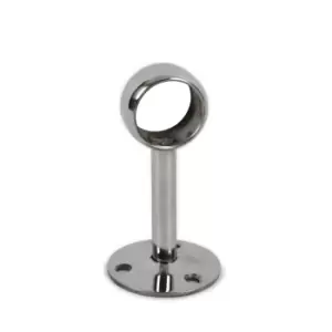 Image of Colorail Polished Chrome Effect Stainless Steel Rail Centre Socket (L)25mm (Dia)25mm