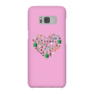 image of Pixel Sprites Heart Phone Case - Samsung S8 - Snap Case - Gloss