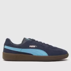 image of PUMA Army Trainers In Navy & Pl Blue