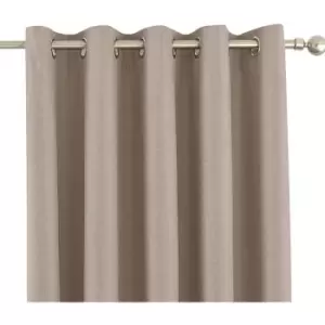 Image of Riva Home Eclipse Blackout Eyelet Curtains (66 x 54" (168 x 137cm)) (Natural) - Natural