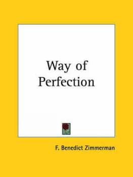 Image of Way of Perfection by F. Benedict Zimmerman Paperback