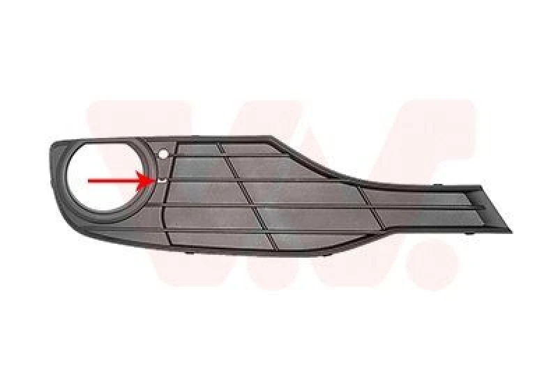 Image of VAN WEZEL Bumper grill VAN WEZEL 0670594