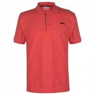 image of Slazenger Plain Polo Shirt Mens - Red