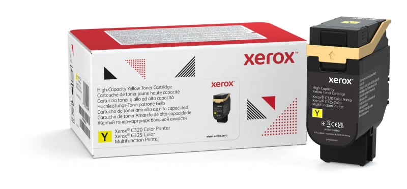 Image of Xerox 006R04830 Yellow High Capacity Toner Cartridge (Original)