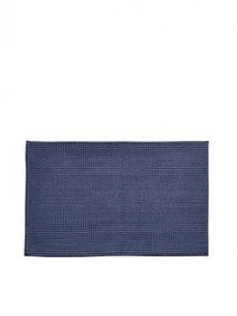 Image of Catherine Lansfield Zero Twist Bath Mat - Navy