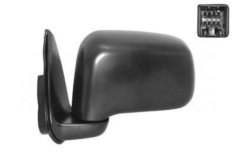 Image of VAN WEZEL 2565815 Wing mirror * HAGUS * Left, for electric mirror adjustment, primed Outside Mirror (50)