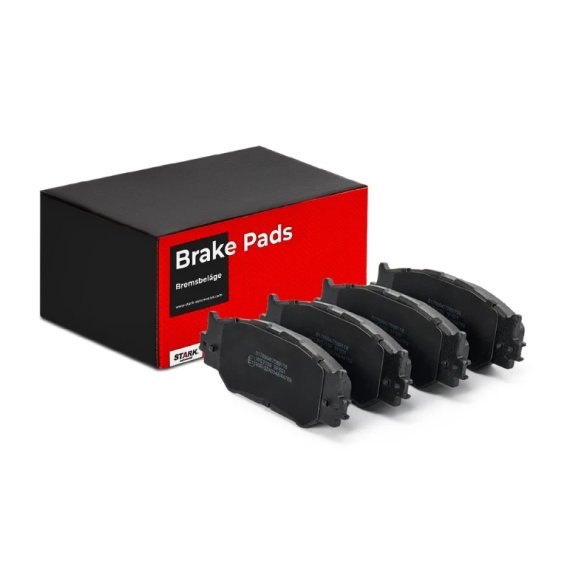 Image of STARK SKBP-0010451 Brake pad set Front Axle, excl. wear warning contact Brake Pad Set,disc brake (402)