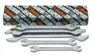 image of Beta Tools 55 AS/5-5 Set of 5 Double Open End Spanners (Box)| 000550290