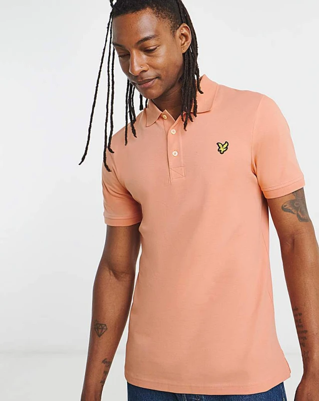 Image of Lyle & Scott Lyle & Scott Polo Shirt Terracotta - Lyle & Scott - Size: M Terracotta Male M LC04601