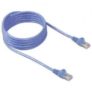 image of Belkin Patch cable - RJ-45(M) - RJ-45(M) - 10m ( CAT 5e ) - blue networking cable