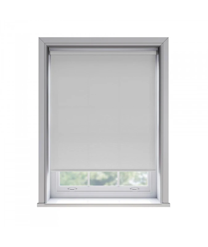 Image of New Edge Blinds No Drill White Thermal Blackout Roller Blind 170cm Drop Size: 180cm White Unisex 180 cm