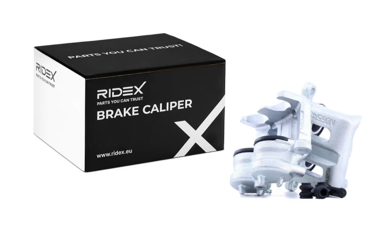 Image of RIDEX 78B1773 Brake caliper Front Axle, without holder Cast Iron Brake Caliper (78)