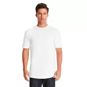 Image of Next Level Mens Long Body Cotton T-Shirt (L) (White)