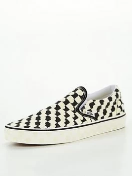 Vans Vans Slide-on - Checkerboard, Black/White, Size 9, Men