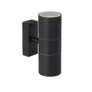 Image of Lucide ArneLed Modern Up Down Wall Spotlight Outdoor 63cm LED GU10 2x5W 2700K IP44 Black