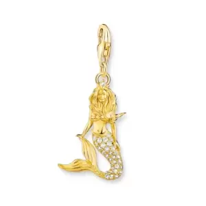 image of THOMAS SABO Gold Plated Mermaid Charm