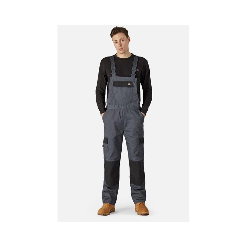 Image of Dickies 'Everyday Bib and Brace' Boiler suit Grey