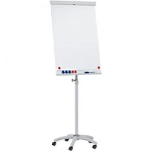 image of Franken Freestanding Flipchart Easel with Adjustable Height ValueLine 68 x 105cm Light Grey