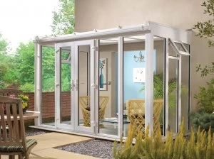 Image of Wickes Lean To Full Glass Conservatory - 15 x 10 ft