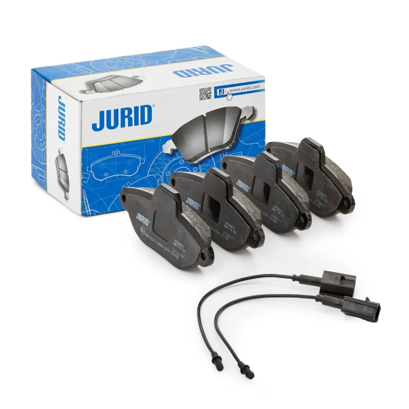 Image of JURID 573267J Brake pad set incl. wear warning contact Brake Pad Set,disc brake (402)