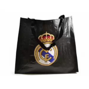 image of Real Madrid CF Tote Bag (One Size) (Black)