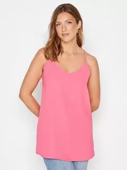 Long Tall Sally Bright Pink Textured Cami, Pink, Size 22-24, Women