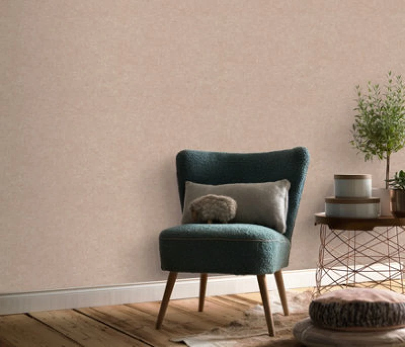 Image of Erismann Wallpaper Erismann Dash Plain Soft Cream Vinyl Wallpaper Cream